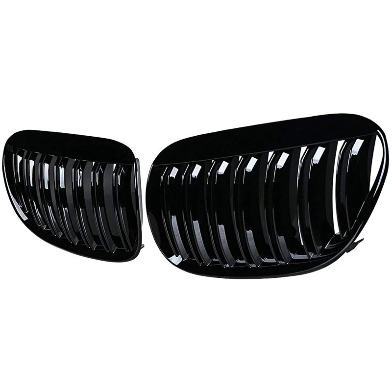 Glossy Black Double Line Front Hood Kidney Grille Grill for 2004-2010 E63 E64 6-Series M6 Coupe Convertible
Glossy Black Double Line Front Hood Kidney Grille Grill for 2004-2010 E63 E64 6-Series M6 Coupe Convertible