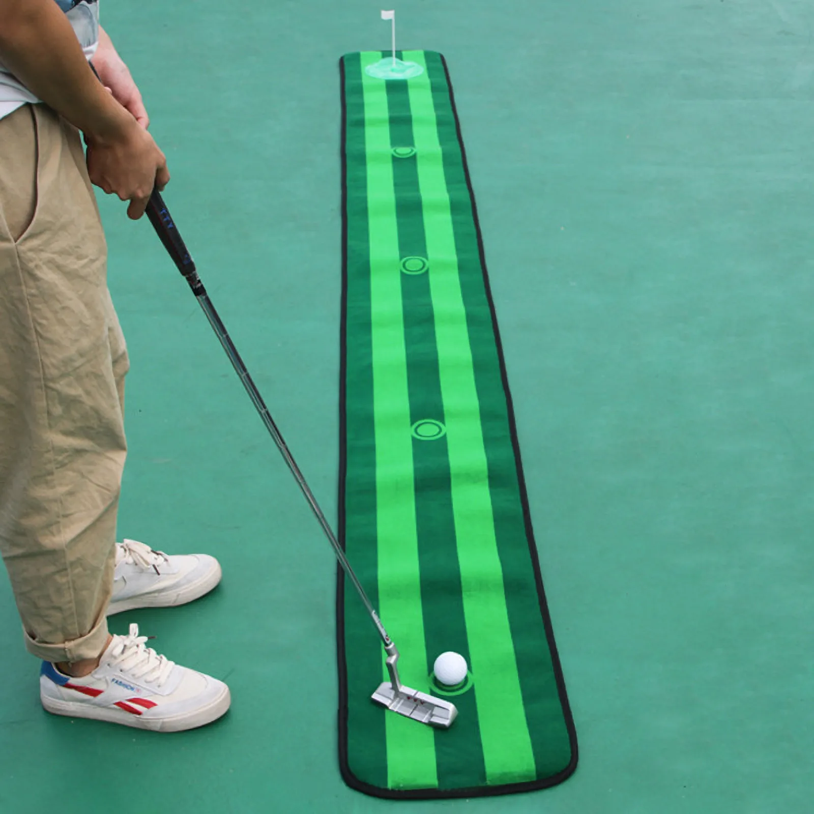 Portable Indoor Golf Put Trainer Practice Blanket Artificial Grass Mini Green Beginners Family Practicing Set - 2021
Portable Indoor Golf Put Trainer Practice Blanket Artificial Grass Mini Green Beginners Family Practicing Set - 2021