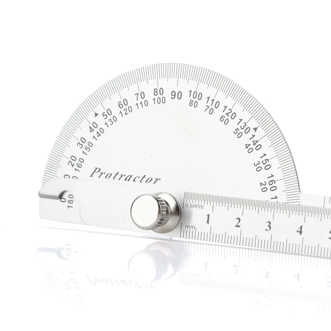 2*30 Cm Ruler Goniometer Stainless Steel Protractor Round Head Angle 180 Degrees Rotation For Handymen Or Builders
2*30 Cm Ruler Goniometer Stainless Steel Protractor Round Head Angle 180 Degrees Rotation For Handymen Or Builders