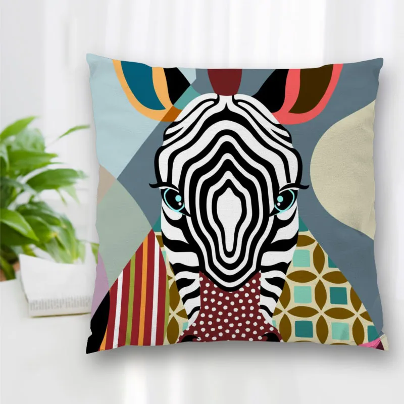 High Quality Custom Zebra Color Painting Square Pillowcase Zippered Bedroom Home Pillow Cover Case 20X20cm 35X35cm 40x40cm
High Quality Custom Zebra Color Painting Square Pillowcase Zippered Bedroom Home Pillow Cover Case 20X20cm 35X35cm 40x40cm