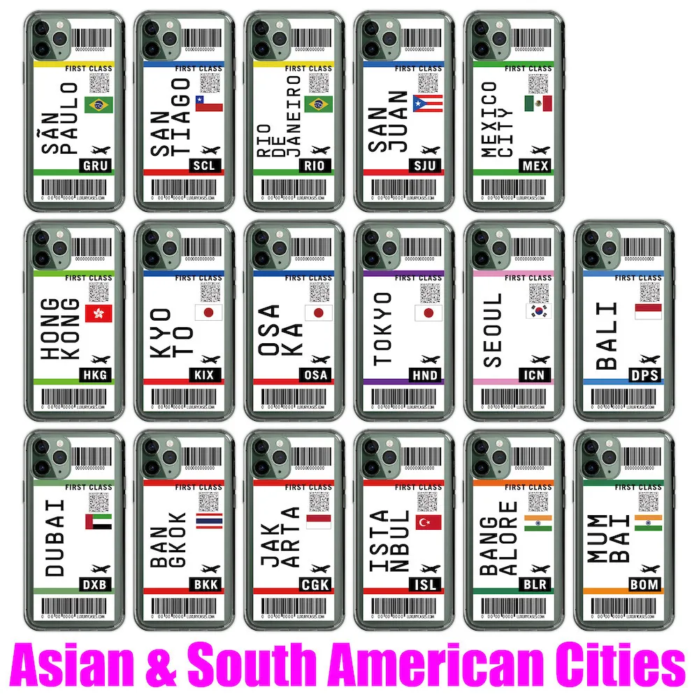 Asian South South American Cities Passenger Airline Ticket For iPhone 11 Pro 12 7Plus 8 8Plus X XS Max XR Soft Clear Phone Case
Asian South South American Cities Passenger Airline Ticket For iPhone 11 Pro 12 7Plus 8 8Plus X XS Max XR Soft Clear Phone Case