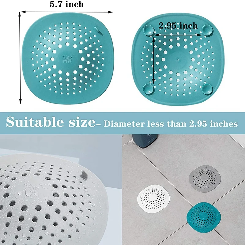 3PCS Drain Hair Catcher, Hair Catcher Shower Drain with 4 Suction Cups Durable Reusable
3PCS Drain Hair Catcher, Hair Catcher Shower Drain with 4 Suction Cups Durable Reusable
