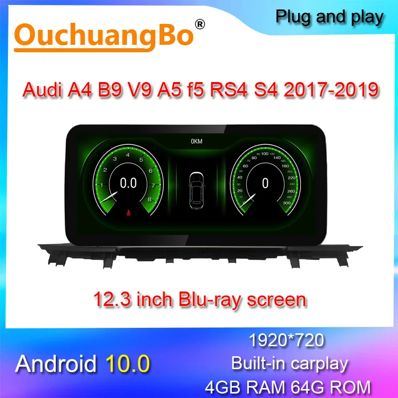 Ouchuangbo radio media player for 12.3 inch A5 f5 A4 B9 V9 RS4 S4 A4L 2017-2019 Qualcomm Blu-ray Android 10 GPS navigation
Ouchuangbo radio media player for 12.3 inch A5 f5 A4 B9 V9 RS4 S4 A4L 2017-2019 Qualcomm Blu-ray Android 10 GPS navigation