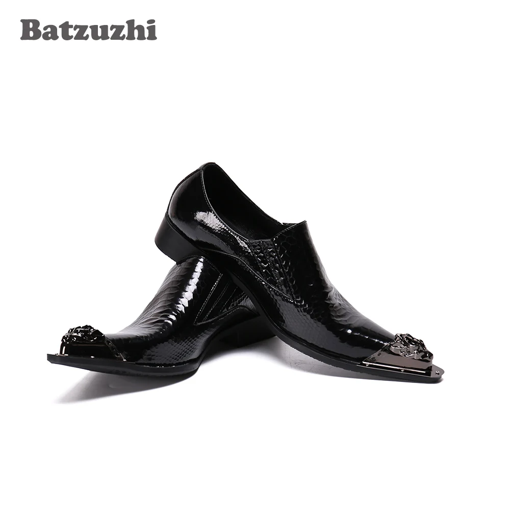 Batzuzhi Fashion Black Leather Dress Shoes Men Pointed Metal Tip Men Shoes Business Formal Footwear zapatos de hombre, Big Size
Batzuzhi Fashion Black Leather Dress Shoes Men Pointed Metal Tip Men Shoes Business Formal Footwear zapatos de hombre, Big Size