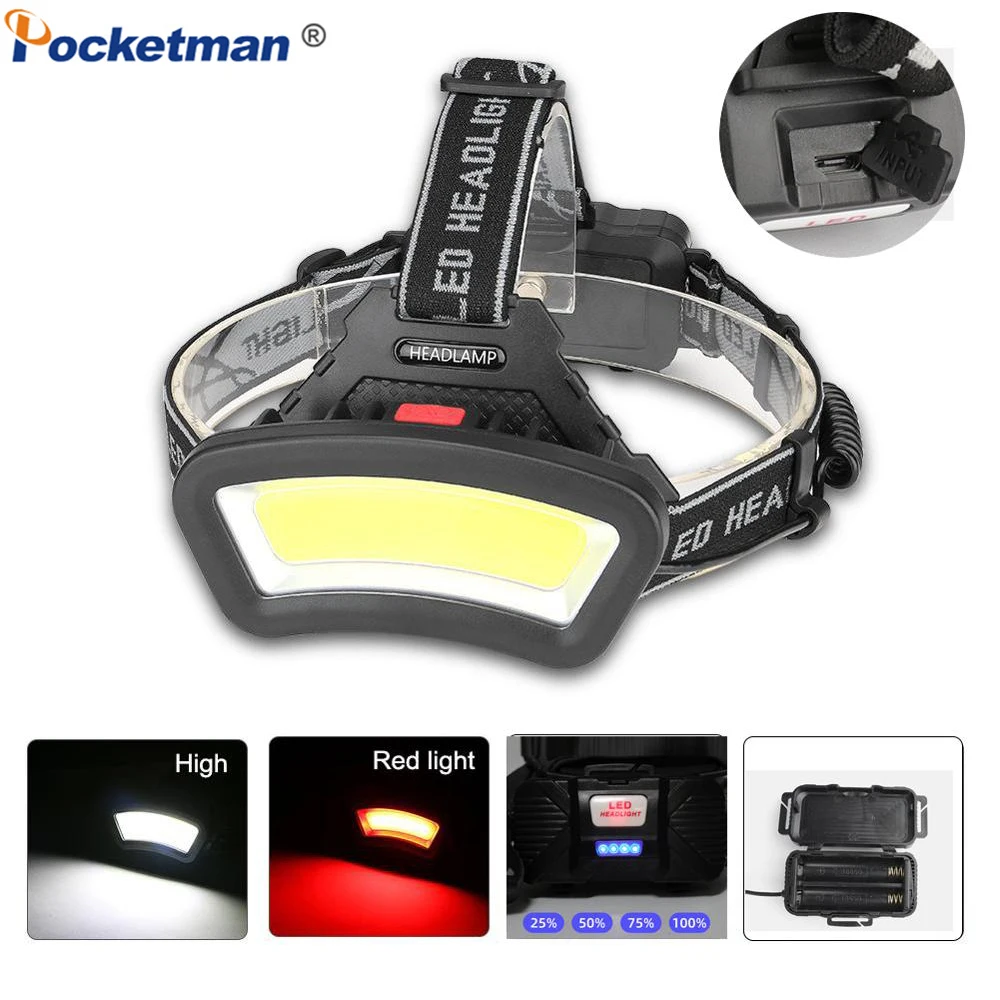 USB Rechargeable Headlight Super Bright COB LED Headlamp Powerful 500m Long Lighting Distance USB Head Torch Use 18650 Battery
USB Rechargeable Headlight Super Bright COB LED Headlamp Powerful 500m Long Lighting Distance USB Head Torch Use 18650 Battery
