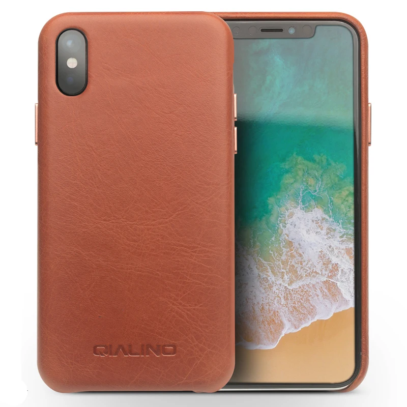 Для iPhone X XR офисный чехол из натуральной кожи для задней панели iPhone7 8 деловой