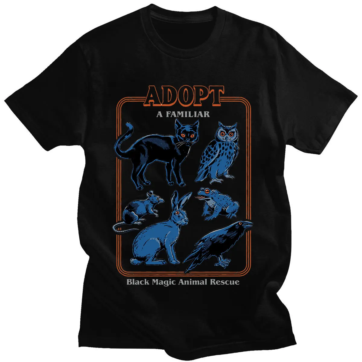Adopt A Familiar T Shirts Men Women's Vintage T-Shirts 70S Witchcraft Cat Horror Black Magic Animals Tee Shirt Gift Idea Clothes
Adopt A Familiar T Shirts Men Women's Vintage T-Shirts 70S Witchcraft Cat Horror Black Magic Animals Tee Shirt Gift Idea Clothes