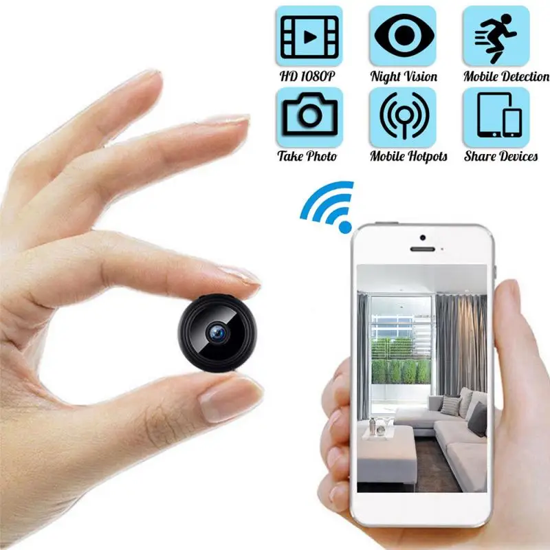 2021 New 1080P HD IP Mini Camera Wireless Wifi Security Remote Control Surveillance Night Mobile Detection Camera
2021 New 1080P HD IP Mini Camera Wireless Wifi Security Remote Control Surveillance Night Mobile Detection Camera