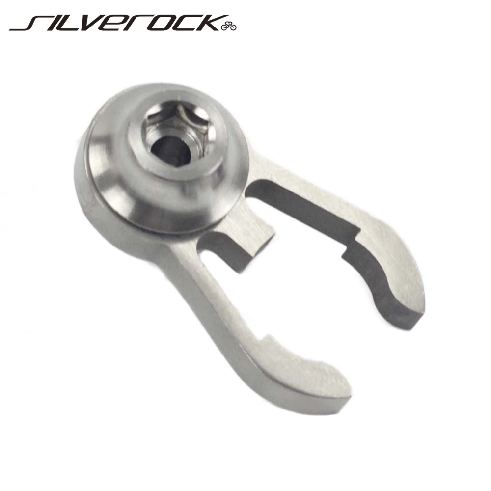Держатель для руля SILVEROCK титановый с болтом антикоррозийный складного