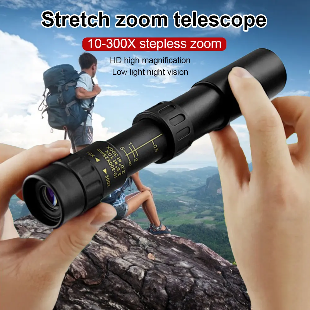 10-30X High Power Continuous Zoom Monocular Telescope Night Vision HighQuality Monocular For Wildlife Hunting Camping Travelling
10-30X High Power Continuous Zoom Monocular Telescope Night Vision HighQuality Monocular For Wildlife Hunting Camping Travelling