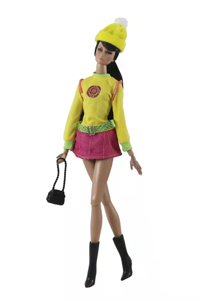 1/6 BJD Clothes Set Shoes Pretty Hat Handbag Booties Long Sleeve Yellow Dresses for Barbie Accessories Outfits Kids Cosplay Toy
1/6 BJD Clothes Set Shoes Pretty Hat Handbag Booties Long Sleeve Yellow Dresses for Barbie Accessories Outfits Kids Cosplay Toy