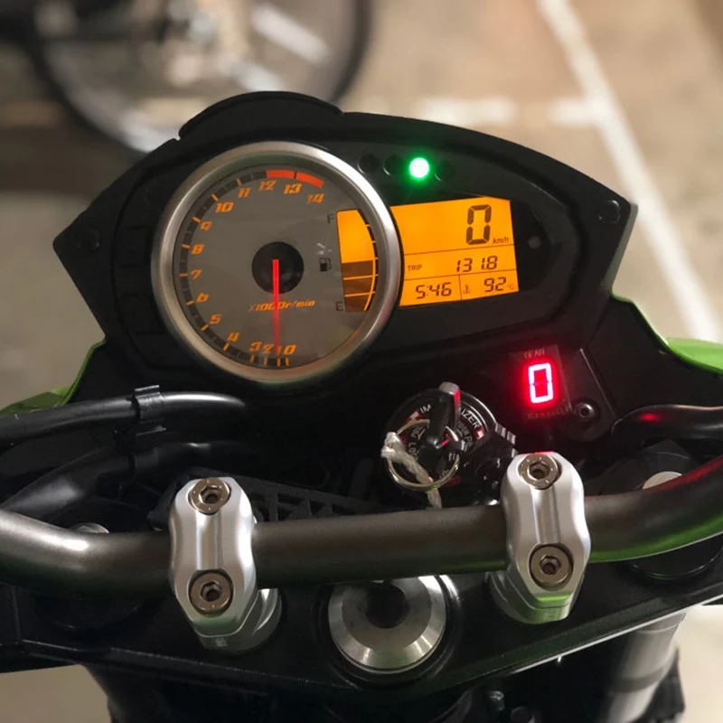 New Motorcycle Gear Indicator LCD Digital Display Waterproof Wire Backside Outlet Motor Bike
New Motorcycle Gear Indicator LCD Digital Display Waterproof Wire Backside Outlet Motor Bike