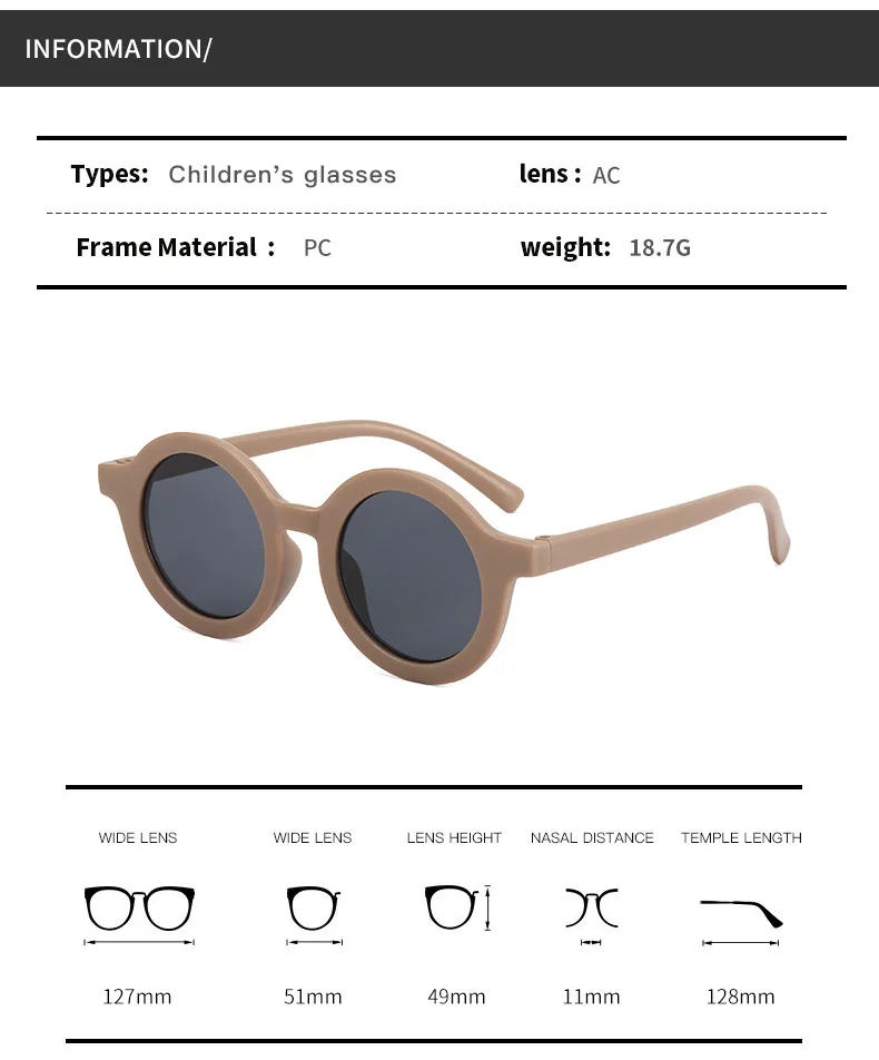 2021 Fashion Round Kids Sunglasses Girls Children Goggle Baby Boys Anti-UV Sun Glasses Shades Colorful UV400 Eyewear
2021 Fashion Round Kids Sunglasses Girls Children Goggle Baby Boys Anti-UV Sun Glasses Shades Colorful UV400 Eyewear