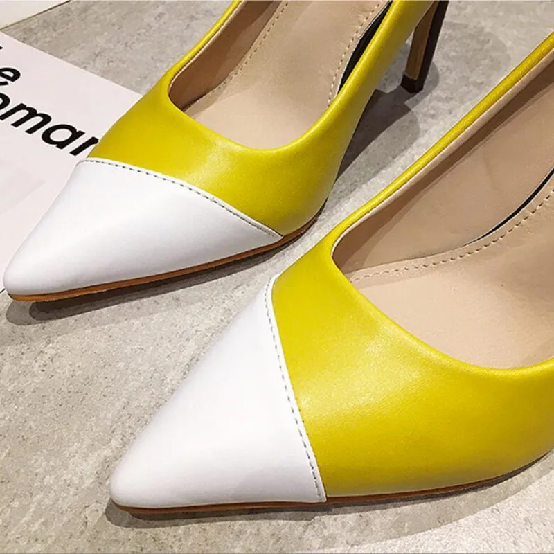 Pointed Toe High Heels Large Size Wedding Dress Sexy Leather Shoes Women Pumps Stiletto Thin Heel Party Shoes Woman Heels New
Pointed Toe High Heels Large Size Wedding Dress Sexy Leather Shoes Women Pumps Stiletto Thin Heel Party Shoes Woman Heels New