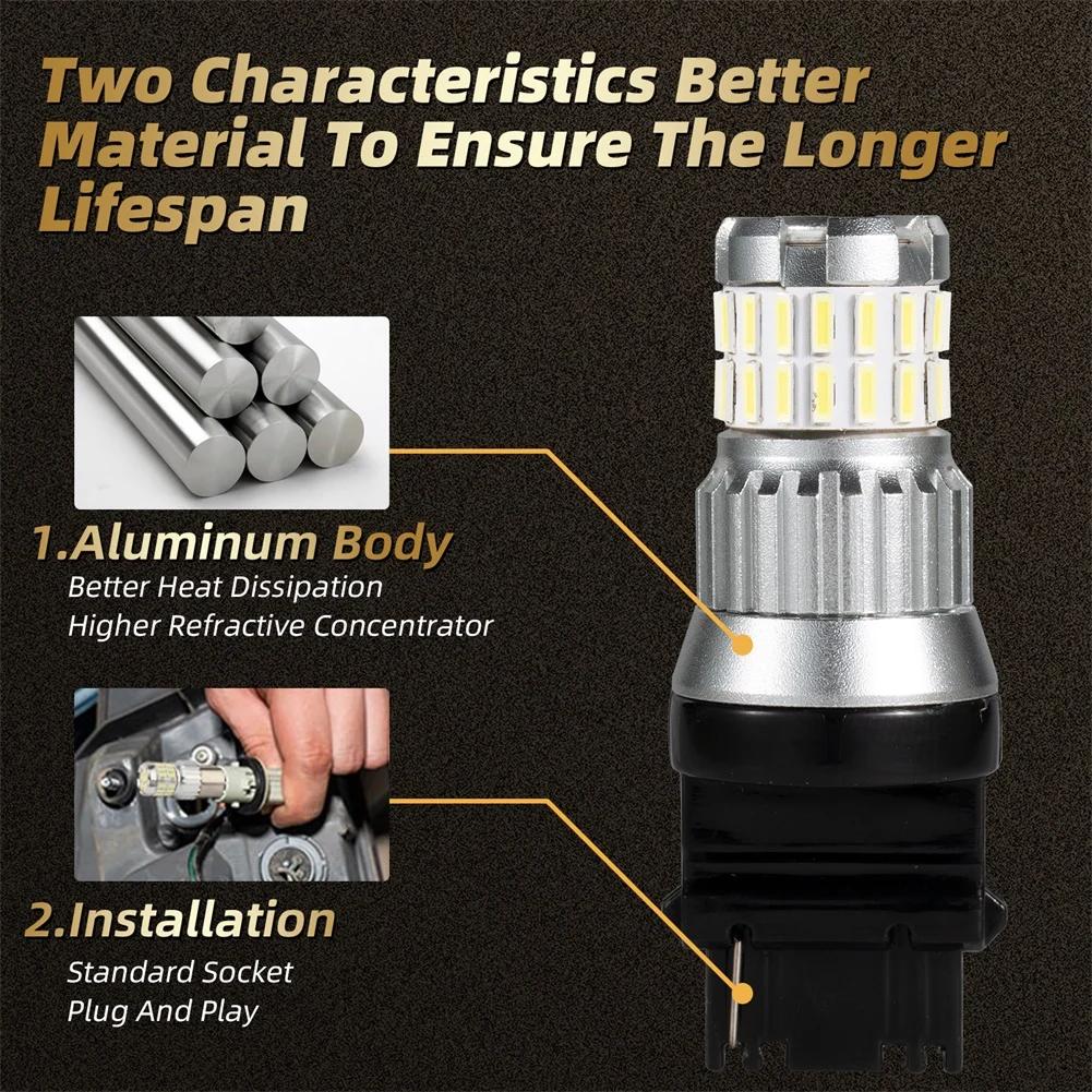 2pcs Drviaion T25 3157 P27/7W LED Reversing Lamp Canbus Error Free 36SMD Replacement 1200ML LED Bulbs Signal Lamp Car Accessory
2pcs Drviaion T25 3157 P27/7W LED Reversing Lamp Canbus Error Free 36SMD Replacement 1200ML LED Bulbs Signal Lamp Car Accessory