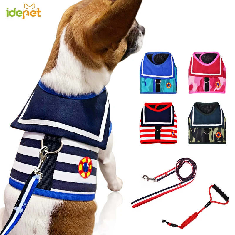 Pet dog harness breathable navy style leash suit suitable for small and medium-sized dog collar cat pet dog chest strap leash
Pet dog harness breathable navy style leash suit suitable for small and medium-sized dog collar cat pet dog chest strap leash