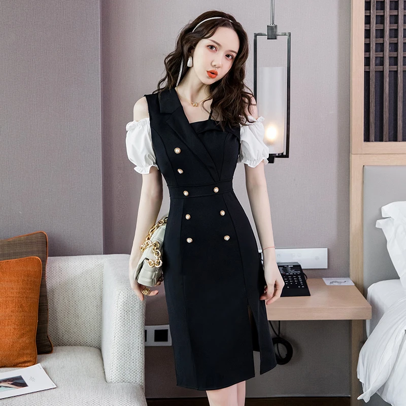 Vestido De Mujer 2021 Summer Irregular Folds Black Suspender Dress Hollow Out Backless Sexy Robe One-Piece Korean Women Vestidos
Vestido De Mujer 2021 Summer Irregular Folds Black Suspender Dress Hollow Out Backless Sexy Robe One-Piece Korean Women Vestidos