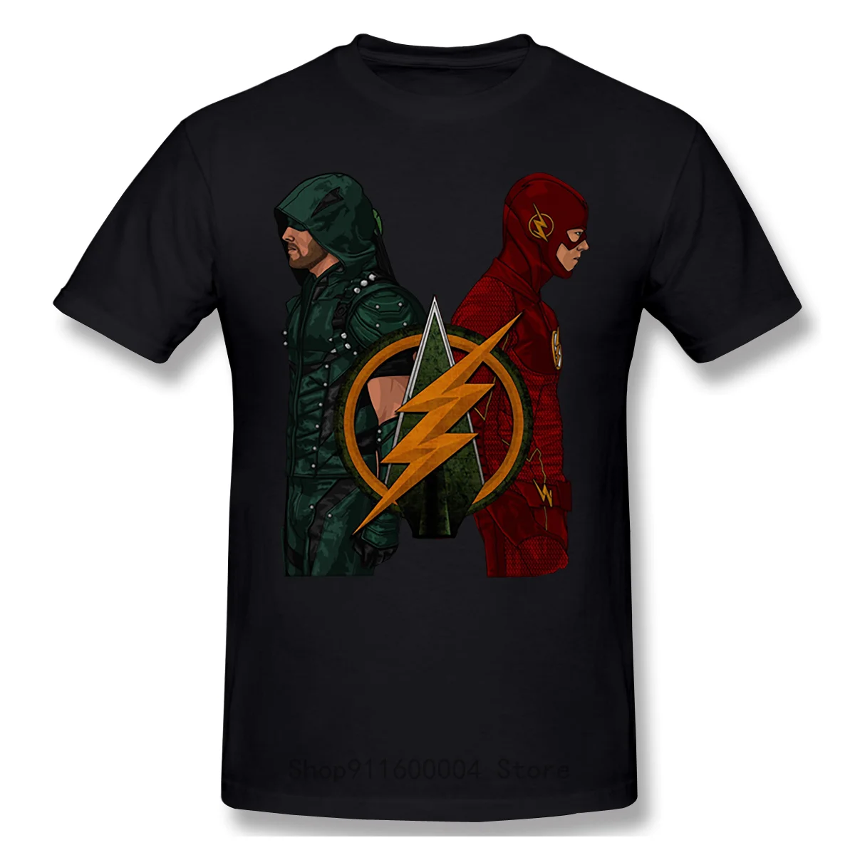 Крутая и забавная Повседневная модная хлопковая Футболка Flash & Amp Arrow Group с