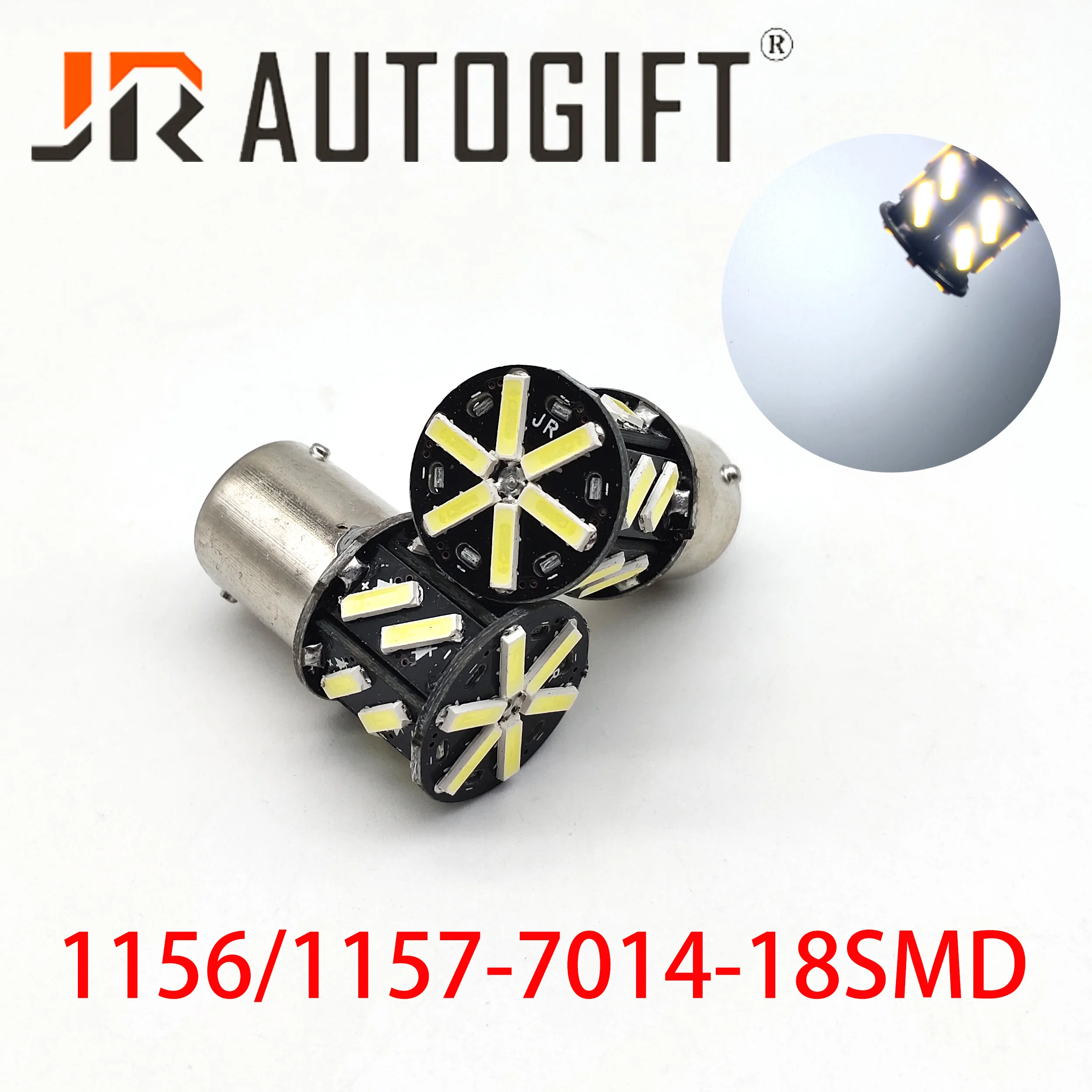 2Pcs/pair Car-styling Auto light 1156 BA15S 7014 18SMD 12V/24V Turn Signal Light brake light LED Bulb Lamp White
2Pcs/pair Car-styling Auto light 1156 BA15S 7014 18SMD 12V/24V Turn Signal Light brake light LED Bulb Lamp White