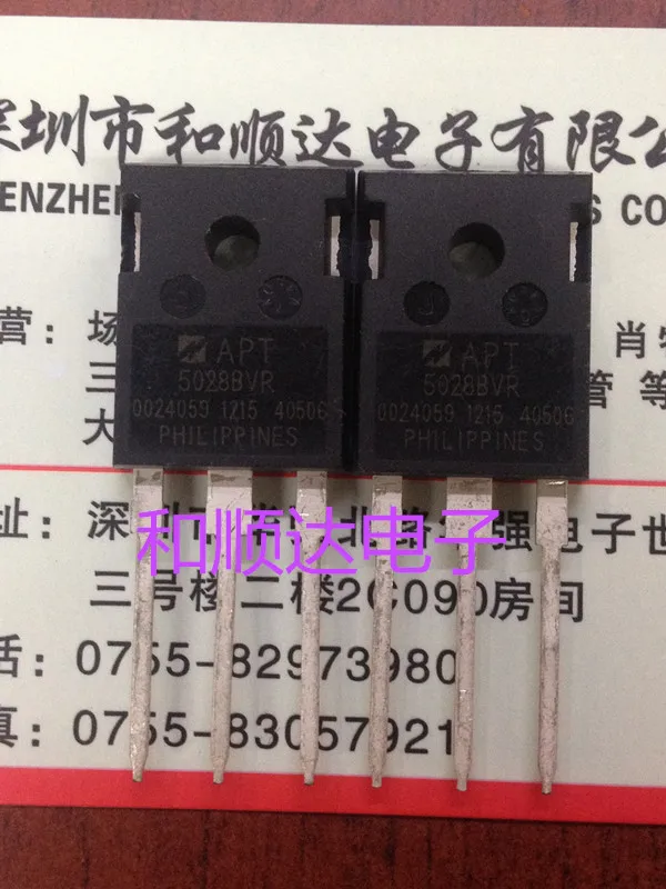 10 шт., APT5028BUR, 500 В, 20A, T0247
10 шт., APT5028BUR, 500 В, 20A, T0247