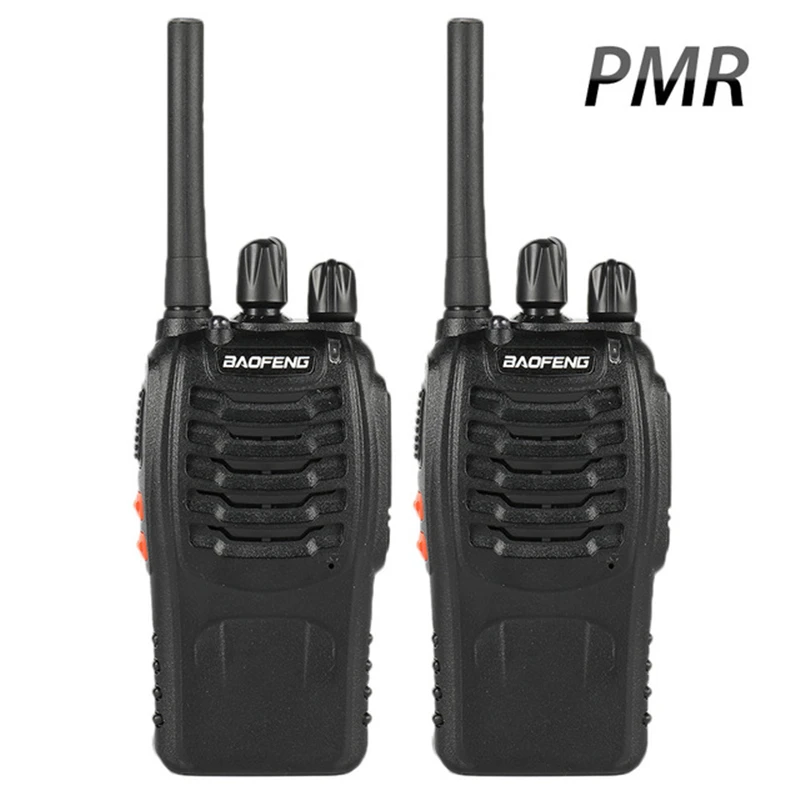 

2PCS Baofeng BF-88E PMR Updated Version of 888S Walkie Talkie 1500mAh UHF 446 MHz 0.5 W 16 CH Handheld Portable Radio
