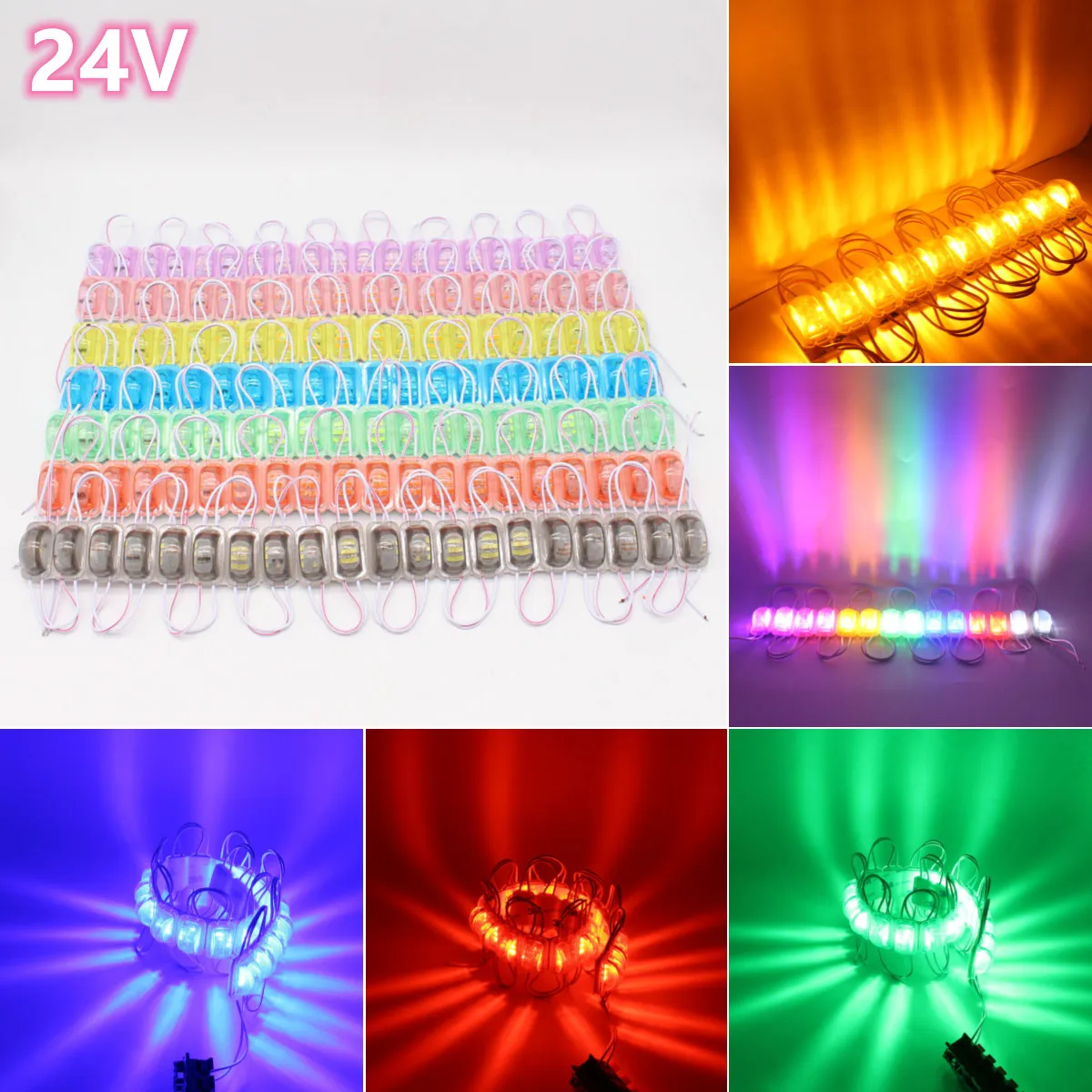 200pcs 24V 2835-3 Leds Wheel brow lamp White/Warmwhite/Red/Green/Blue/ Pink /Yellow Led Display Gyverlamp Modulo Led Rgb Lights
200pcs 24V 2835-3 Leds Wheel brow lamp White/Warmwhite/Red/Green/Blue/ Pink /Yellow Led Display Gyverlamp Modulo Led Rgb Lights