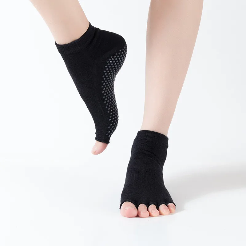 New Women Yoga Socks Anti-Slip Five Fingers Backless Silicone Non-slip 5 Toe Sock Ballet Gym Fitness Sports Comfort Cotton Socks
New Women Yoga Socks Anti-Slip Five Fingers Backless Silicone Non-slip 5 Toe Sock Ballet Gym Fitness Sports Comfort Cotton Socks