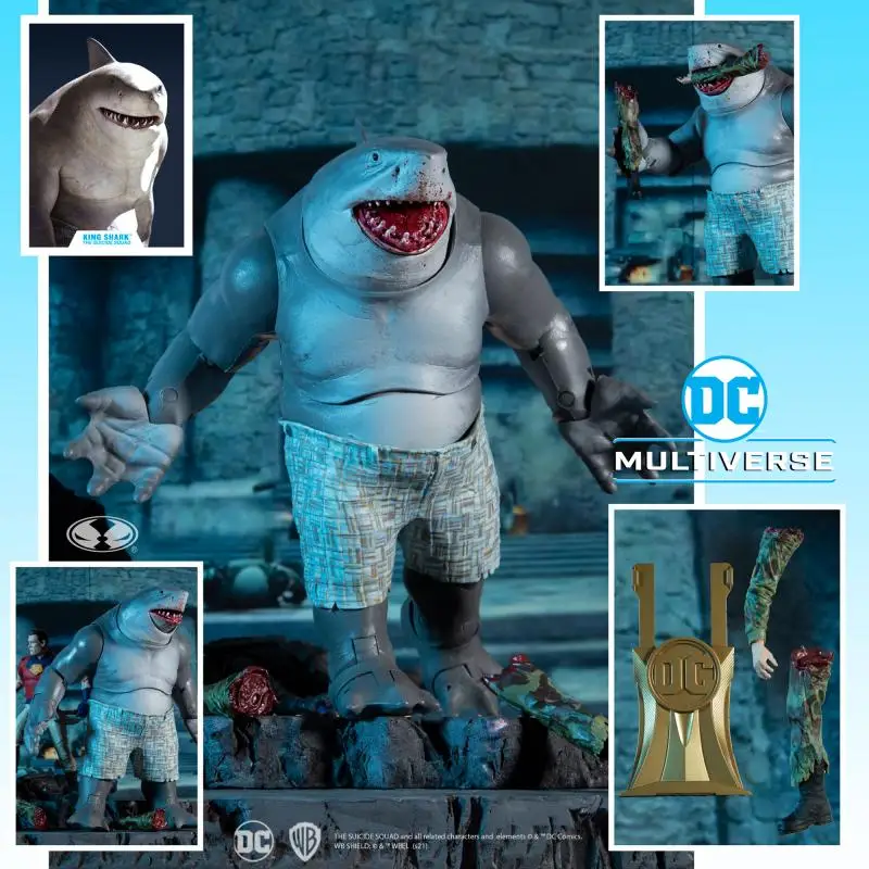 Оригинальный Mcfarlane DC отряд самоубийц Король Акула аниме экшн фигурная игрушка для ребенка подарок на Хэллоуин
Оригинальный Mcfarlane DC отряд самоубийц Король Акула аниме экшн фигурная игрушка для ребенка подарок на Хэллоуин