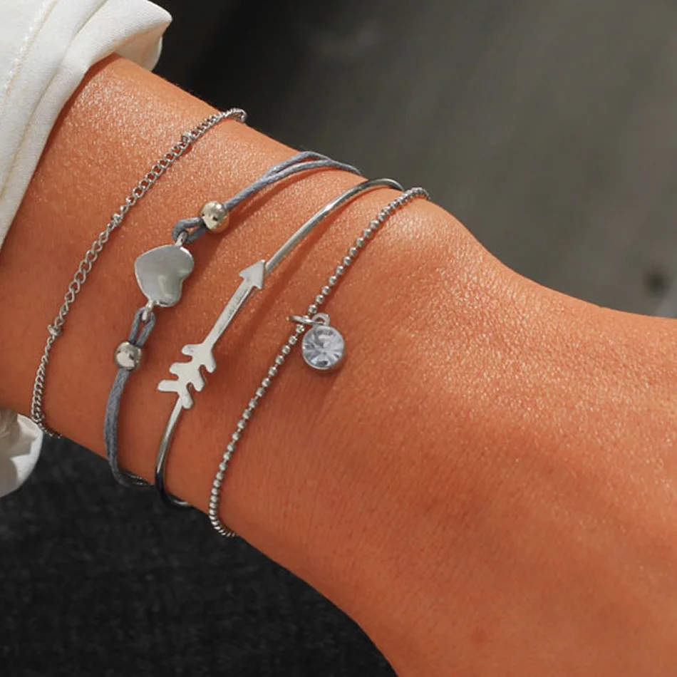 Boho Classic Arrow Knot Round Crystal Bracelet Set for Woman Multilayer Adjustable Open Bracelet set Women Fashion Party Jewelry
Boho Classic Arrow Knot Round Crystal Bracelet Set for Woman Multilayer Adjustable Open Bracelet set Women Fashion Party Jewelry