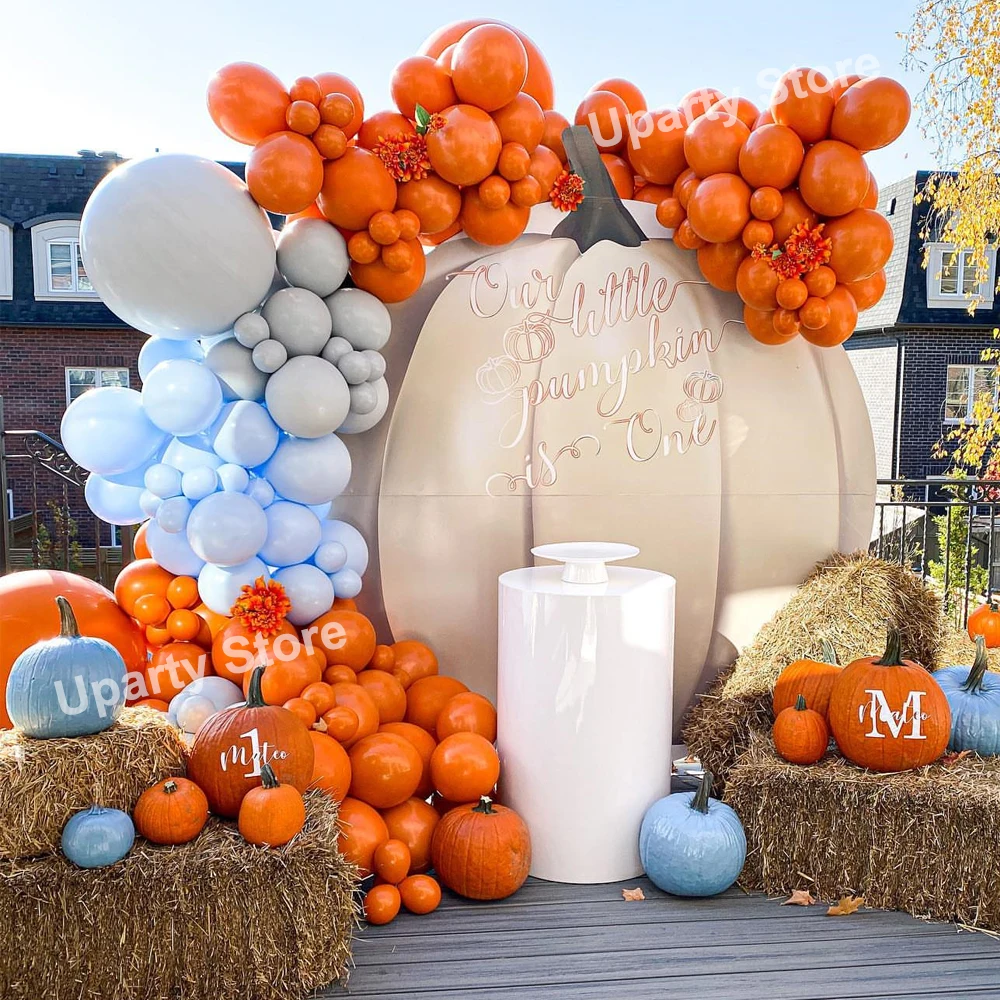 130Pcs Orange Balloons Arch Blue Gray Orange Balloon Garland for Birthday Halloween Party Decor Supplies Kids Air Globos Toy
130Pcs Orange Balloons Arch Blue Gray Orange Balloon Garland for Birthday Halloween Party Decor Supplies Kids Air Globos Toy