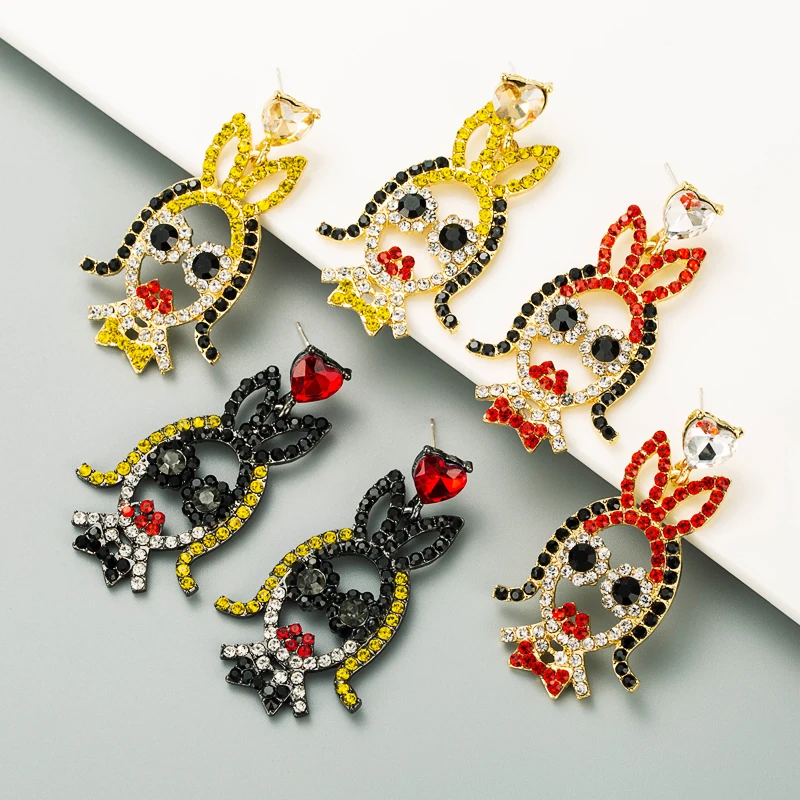 Bohemian Colorful Cartoon Girls Pendant Crystal Metal Gold-plated Earrings Korean Ladies Earrings Jewelry Accessories Wholesale
Bohemian Colorful Cartoon Girls Pendant Crystal Metal Gold-plated Earrings Korean Ladies Earrings Jewelry Accessories Wholesale