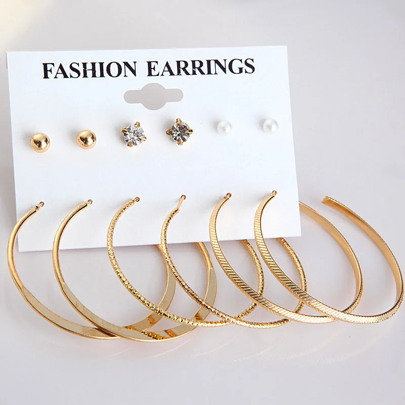SexeMara Fashion 12 pair/set Women Square Crystal Heart Stud Earrings for Women Piercing Simulated Pearl Flower Earrings
SexeMara Fashion 12 pair/set Women Square Crystal Heart Stud Earrings for Women Piercing Simulated Pearl Flower Earrings