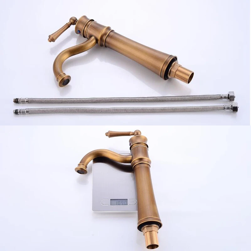 Tall Bathroom Basin Faucets Mixer Tap 360 Degree Rotate Type Antique Bronze Basin Faucet Faucets Water Mixer Crane ELF1308
Tall Bathroom Basin Faucets Mixer Tap 360 Degree Rotate Type Antique Bronze Basin Faucet Faucets Water Mixer Crane ELF1308