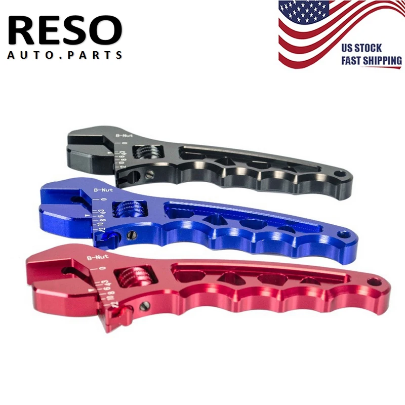 RESO- Aluminium Adjustable Spanner Tool Wrench Tool Hose Fitting Tool AN3 AN4 AN6 AN8 AN10 AN12
RESO- Aluminium Adjustable Spanner Tool Wrench Tool Hose Fitting Tool AN3 AN4 AN6 AN8 AN10 AN12