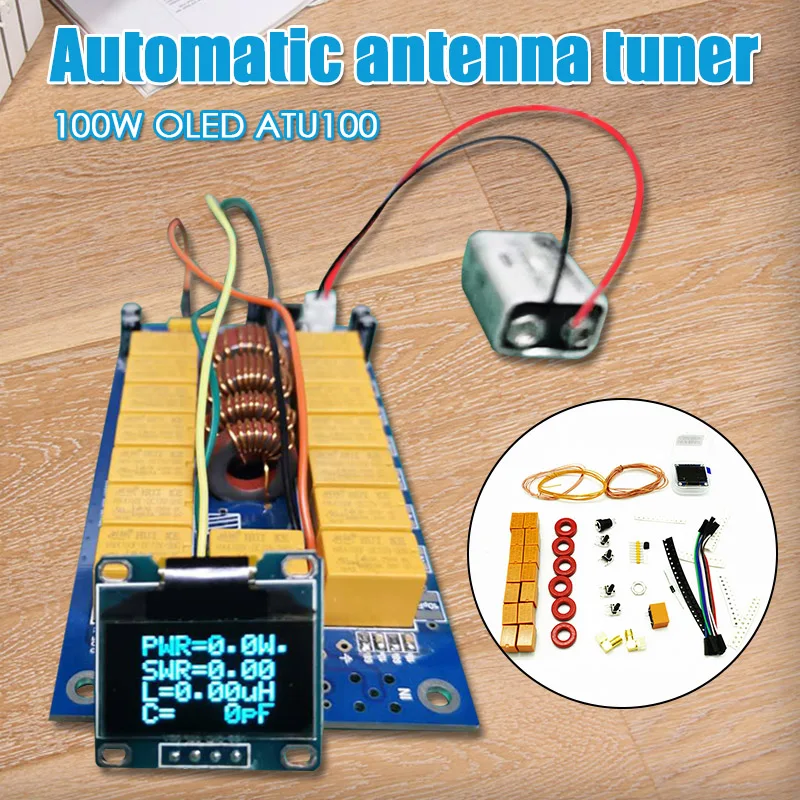 

Автоматический антенный тюнер Spot 100W OLED ATU100, наборы для рукоделия, 0,96 дюймов, 1,8-50 МГц, Лучшая цена
