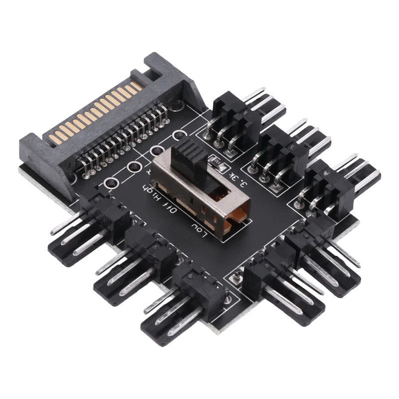 Multi Way Splitter Cooler Cooling Fan Hub PC Computer SATA 1 to 8 3pin 12V Power Socket PCB Adapter XXM8
Multi Way Splitter Cooler Cooling Fan Hub PC Computer SATA 1 to 8 3pin 12V Power Socket PCB Adapter XXM8