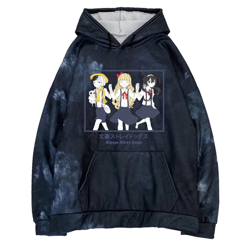 Bungo Stray Dogs Women/Men Hoodie Anime Harajuku Funny Friend Long Sleeve Hooded Sweatshirt Casual Tie Dye Hoodies Street Style
Bungo Stray Dogs Women/Men Hoodie Anime Harajuku Funny Friend Long Sleeve Hooded Sweatshirt Casual Tie Dye Hoodies Street Style