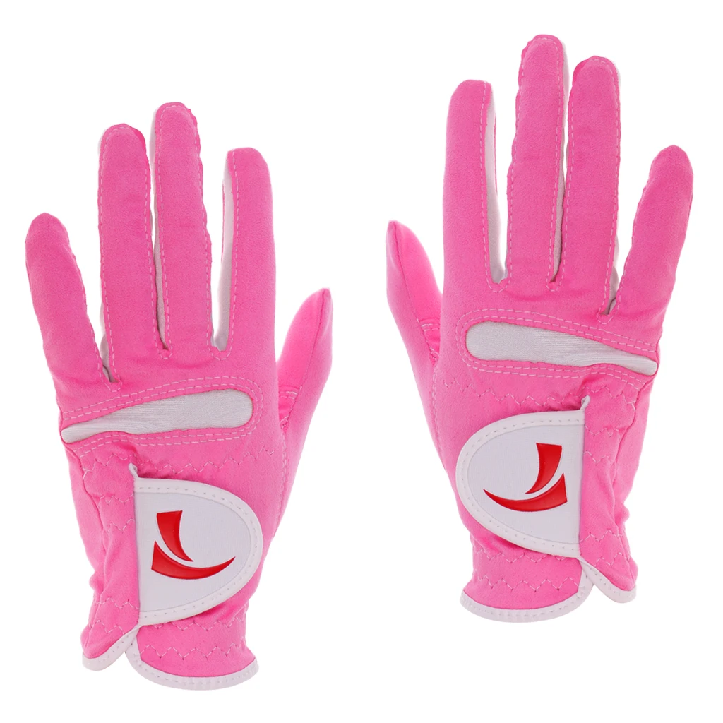 1 Pair Women Non-slip Golf Gloves Super Fiber Cloth Left Right Hand Soft Breathable Golf Gloves Pink
1 Pair Women Non-slip Golf Gloves Super Fiber Cloth Left Right Hand Soft Breathable Golf Gloves Pink