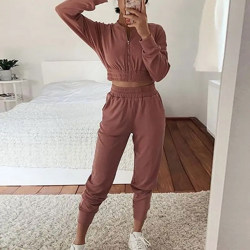 MoneRffi Two Piece Set Women Sport Clothes Full Sleeve Zip Up Short Coat Elastic Waist Biker Pants Fitness Crop Tops Tracksuits
MoneRffi Two Piece Set Women Sport Clothes Full Sleeve Zip Up Short Coat Elastic Waist Biker Pants Fitness Crop Tops Tracksuits