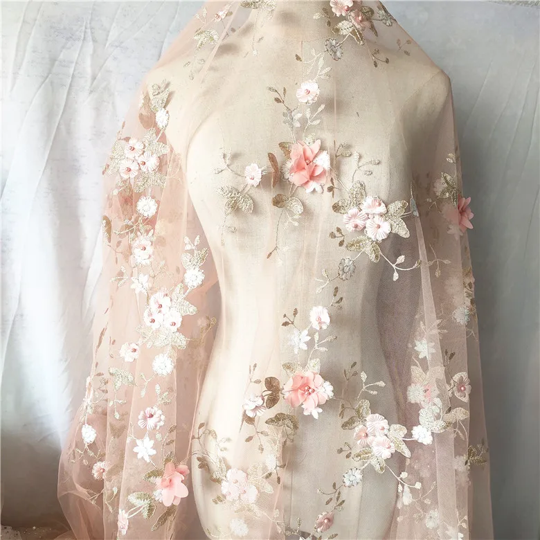 one meter High grade soft gauze tissu Color embroidery fabric Wedding dress, skirt, costume, handwork fabrics
one meter High grade soft gauze tissu Color embroidery fabric Wedding dress, skirt, costume, handwork fabrics