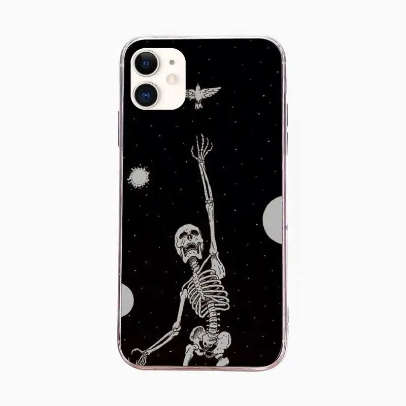 Personality Black Cartoon Skull Phone Case For Iphone 6 6s 7 8plus X Xr 11 12 Mini Pro Max Fundas Cover
Personality Black Cartoon Skull Phone Case For Iphone 6 6s 7 8plus X Xr 11 12 Mini Pro Max Fundas Cover