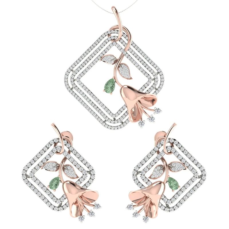 Classic Rose Gold Floral Necklace Earrings Jewelry Set Trendy Women Bell Silver Plated Stud Earring for Girl Friend Best Gift
Classic Rose Gold Floral Necklace Earrings Jewelry Set Trendy Women Bell Silver Plated Stud Earring for Girl Friend Best Gift