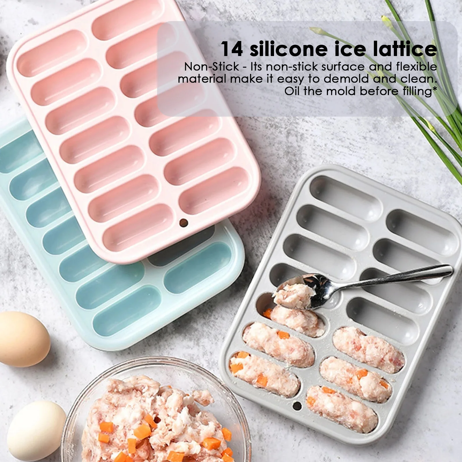 VOGVIGO Sausage Maker Ice Cube Make Silicone Mold Diy Hot Dog Handmade Ham Baking Form Kitchen Making
VOGVIGO Sausage Maker Ice Cube Make Silicone Mold Diy Hot Dog Handmade Ham Baking Form Kitchen Making