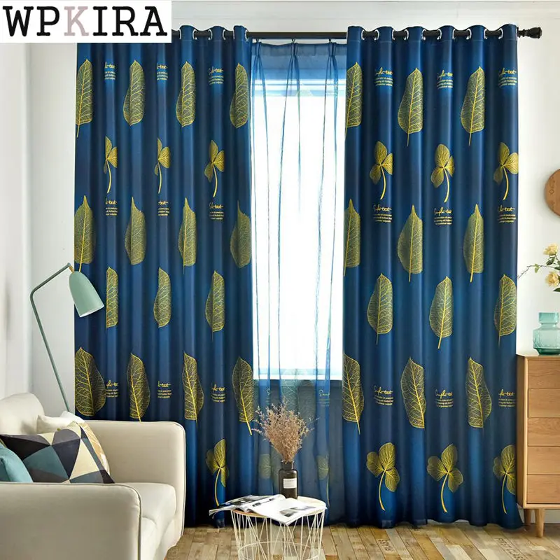 Nordic Gold Leaves Curtains for Living Room Blue Drape Blackout Bedroom Window Printed Sheer Blinds Custom Made S708#E
Nordic Gold Leaves Curtains for Living Room Blue Drape Blackout Bedroom Window Printed Sheer Blinds Custom Made S708#E