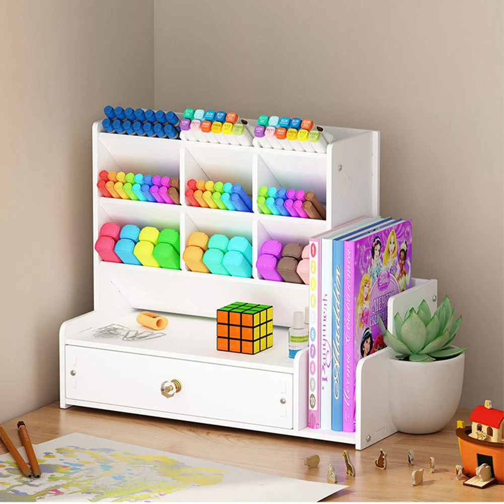Pencil Desktop Incilned Storage Holder Multi-use Wooden Stationery Organizer Space Saving Pen with Drawer Sundries Organizer
Pencil Desktop Incilned Storage Holder Multi-use Wooden Stationery Organizer Space Saving Pen with Drawer Sundries Organizer