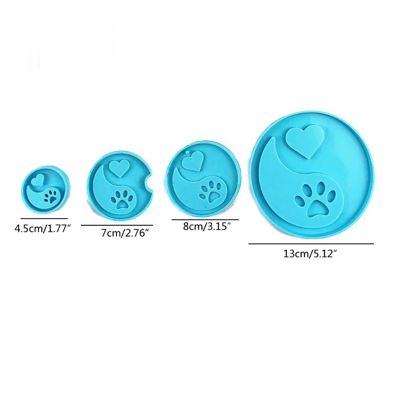 4 Pcs Leaves/Dog Paw Coaster Epoxy Resin Mold Cup Mat Silicone Mould DIY Crafts Home Decorations Casting Tools L41B
4 Pcs Leaves/Dog Paw Coaster Epoxy Resin Mold Cup Mat Silicone Mould DIY Crafts Home Decorations Casting Tools L41B