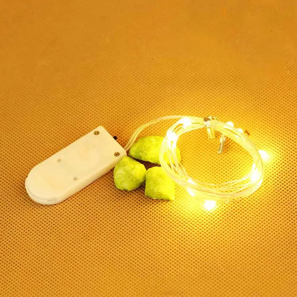 2 м Звезда световая гирлянда 20 Led кнопочная Батарейная коробка медная проволочная