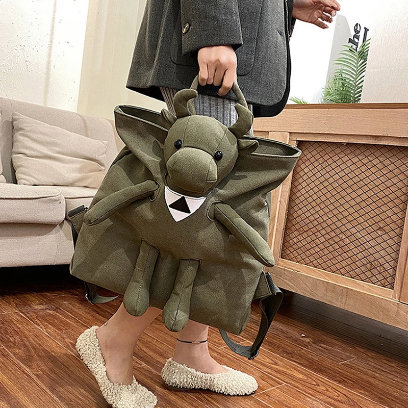 Fun Personality Cow mouse Women Backpack 3D Mickey Doll Canvas Schoolbag Large Capacity Girl Student Handbag Ladies Backpacks
Fun Personality Cow mouse Women Backpack 3D Mickey Doll Canvas Schoolbag Large Capacity Girl Student Handbag Ladies Backpacks