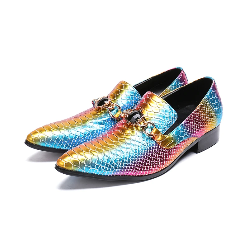 Mixed Color Party Python Skin Mens Shoes For Men Fashion Nightclub Loafers Shoes Handmade Leather Buckle Shoes Mocassin Homme
Mixed Color Party Python Skin Mens Shoes For Men Fashion Nightclub Loafers Shoes Handmade Leather Buckle Shoes Mocassin Homme