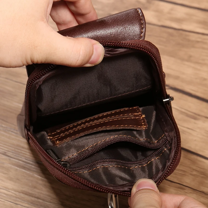JIWANG Leather Men's Mobile Phone Belt Bag Wear Belt Horizontal and Vertical Multifunctional Hanging Belt Bag
JIWANG Leather Men's Mobile Phone Belt Bag Wear Belt Horizontal and Vertical Multifunctional Hanging Belt Bag